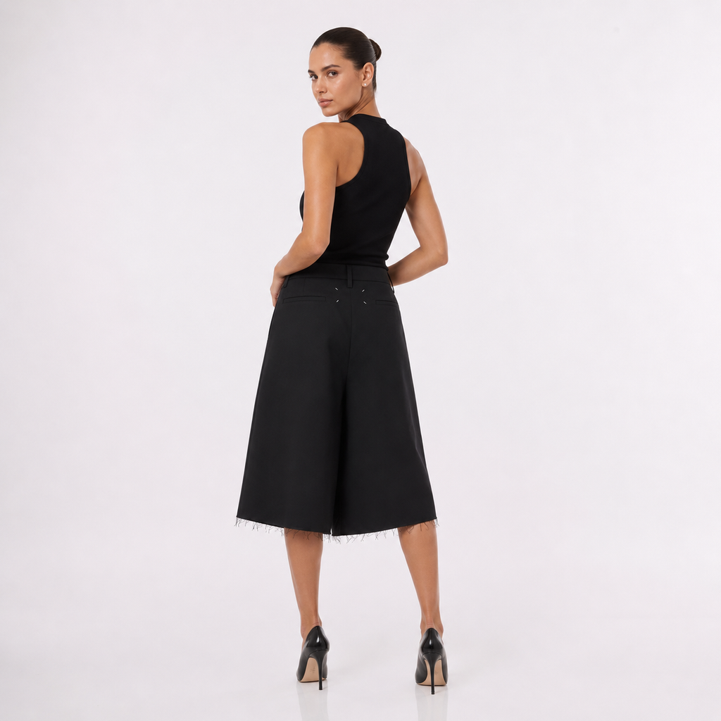 Maison Margiela Raw-Edge Wrap Skort
