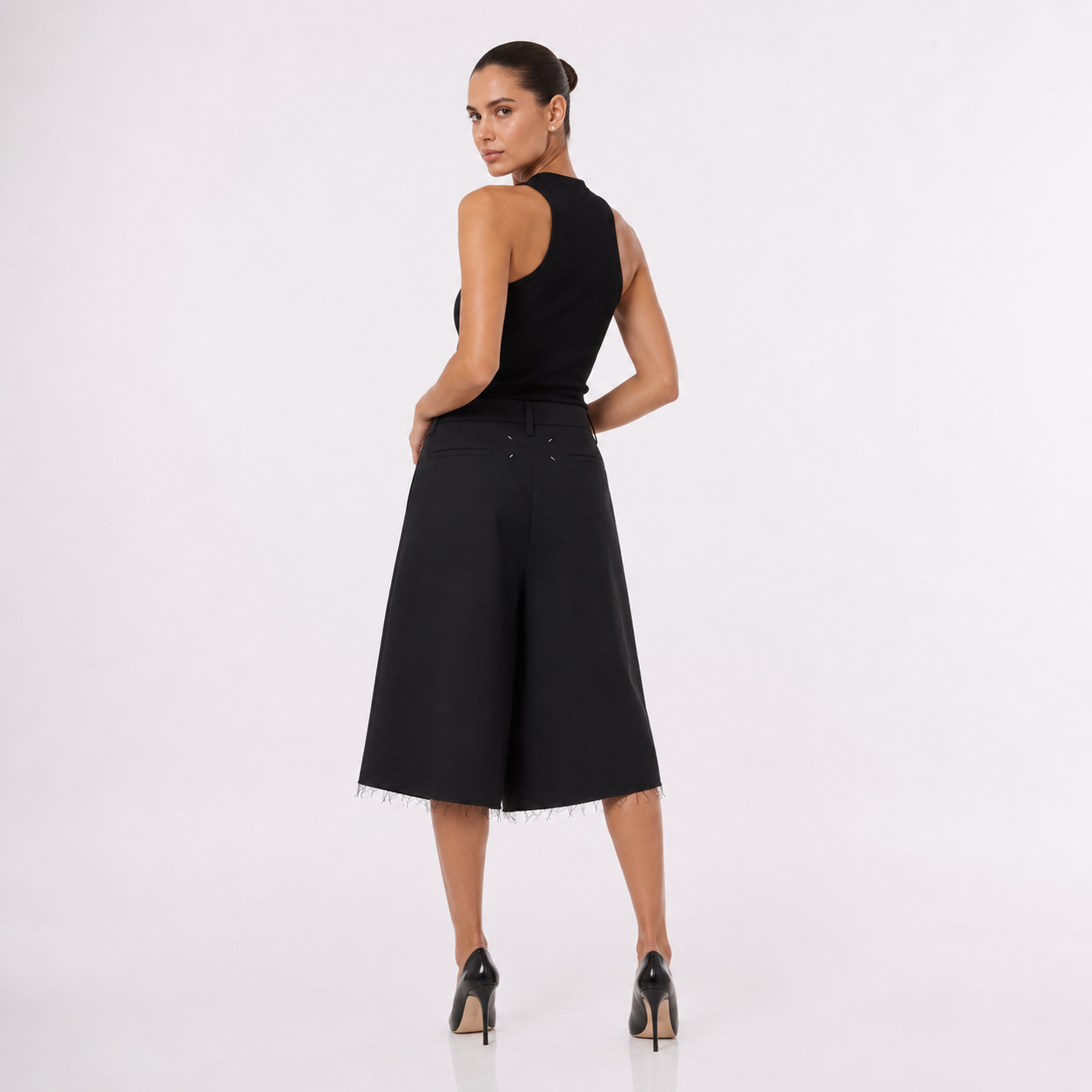 Maison Margiela Raw-Edge Wrap Skort