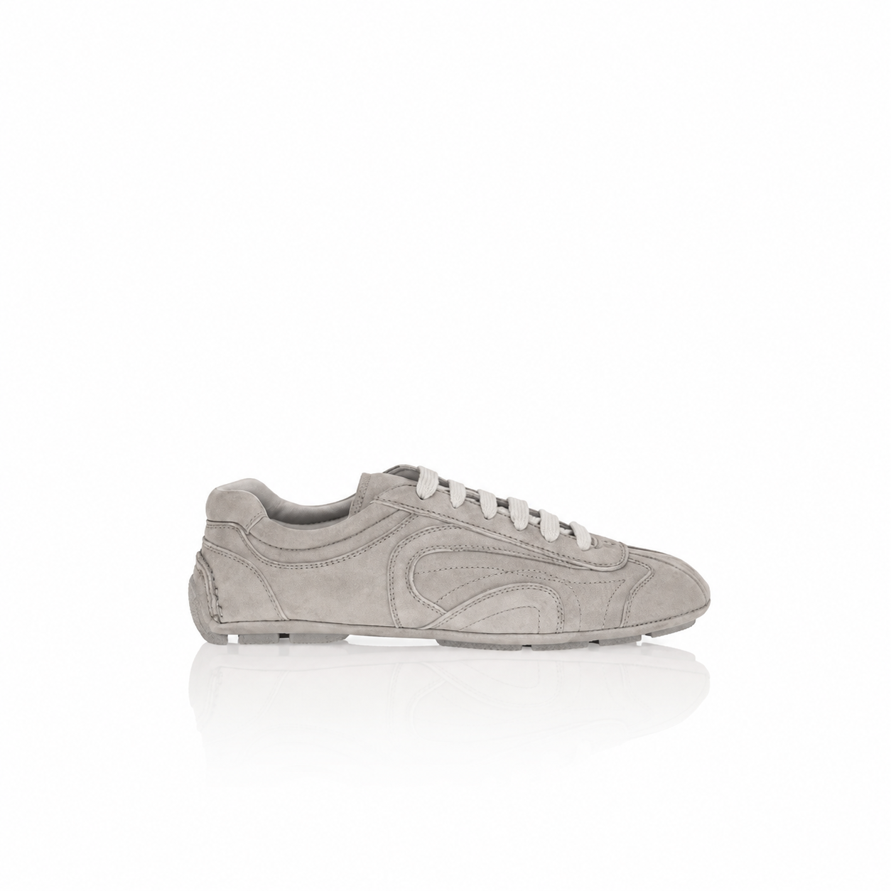 Prada Montecarlo Re-Edition 2005 Grey Suede Sneakers