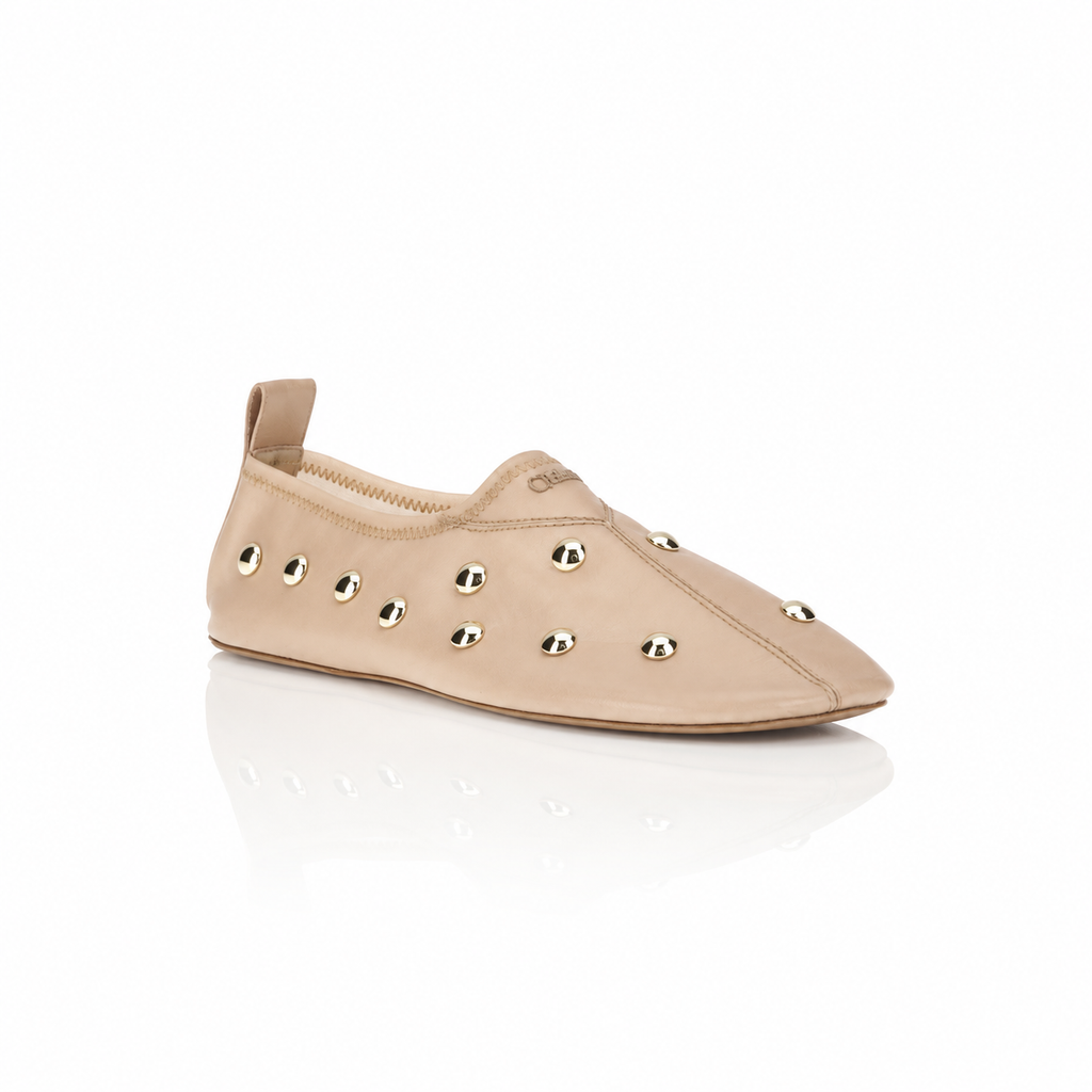 Chloé Rita Studded Mesh Ballet Flats