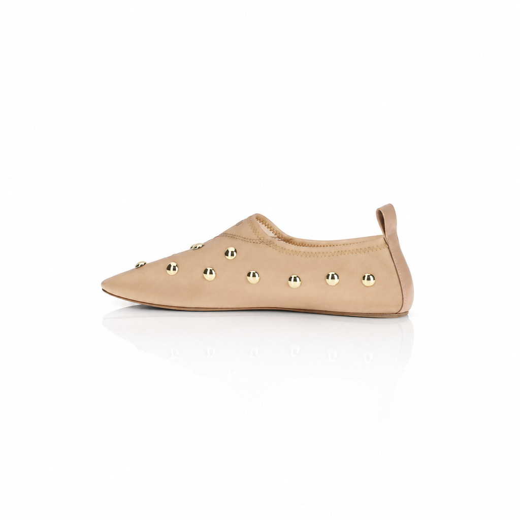Chloé Rita Studded Mesh Ballet Flats