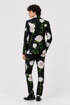 Abito da uomo formale 2 pezzi Dolce & Gabbana in cotone con rose nere