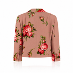 Dolce & Gabbana Rose Bouquet Silk Blazer