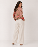 Dolce & Gabbana Rose Bouquet Silk Blazer