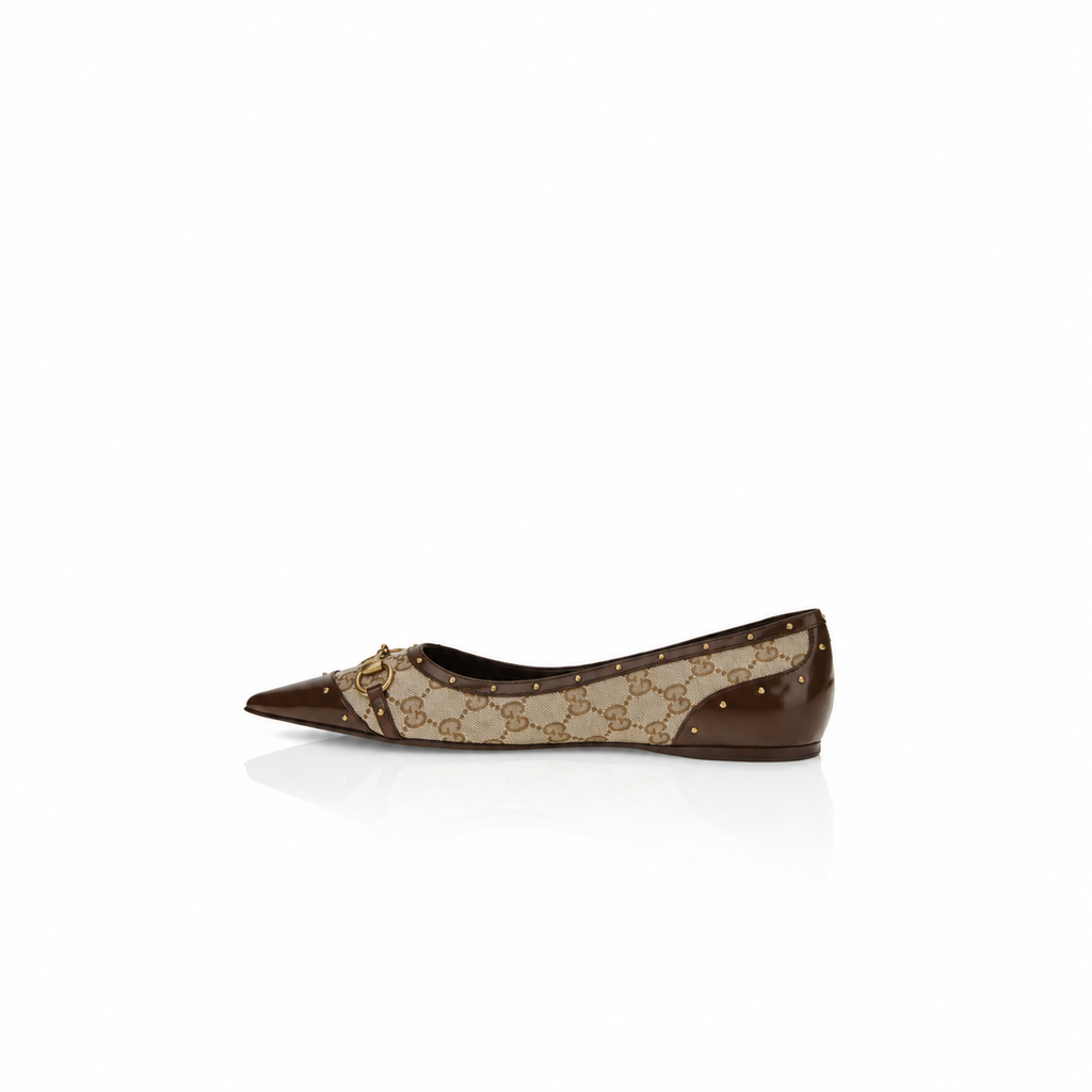 Gucci Savoy Horsebit Ballet Flats