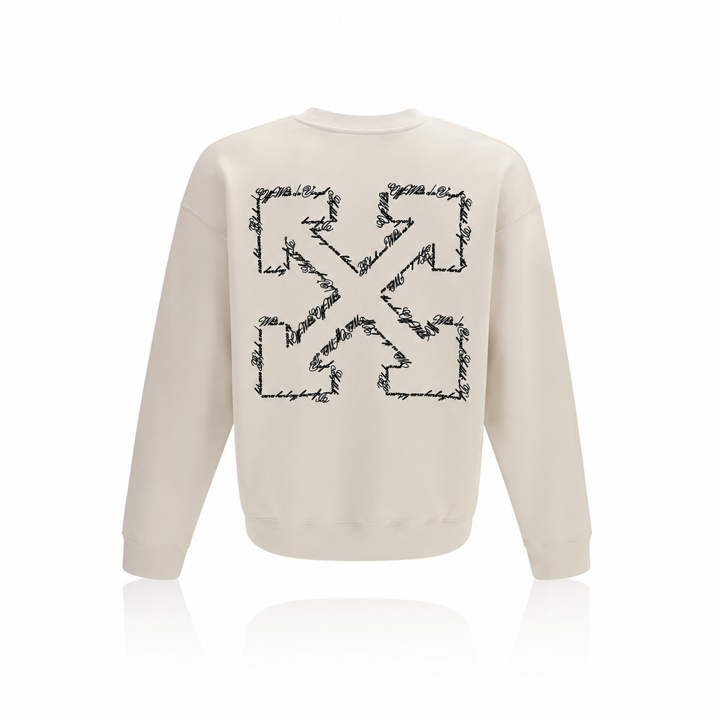 Off White Script Arrow Skate Crewneck Jumper