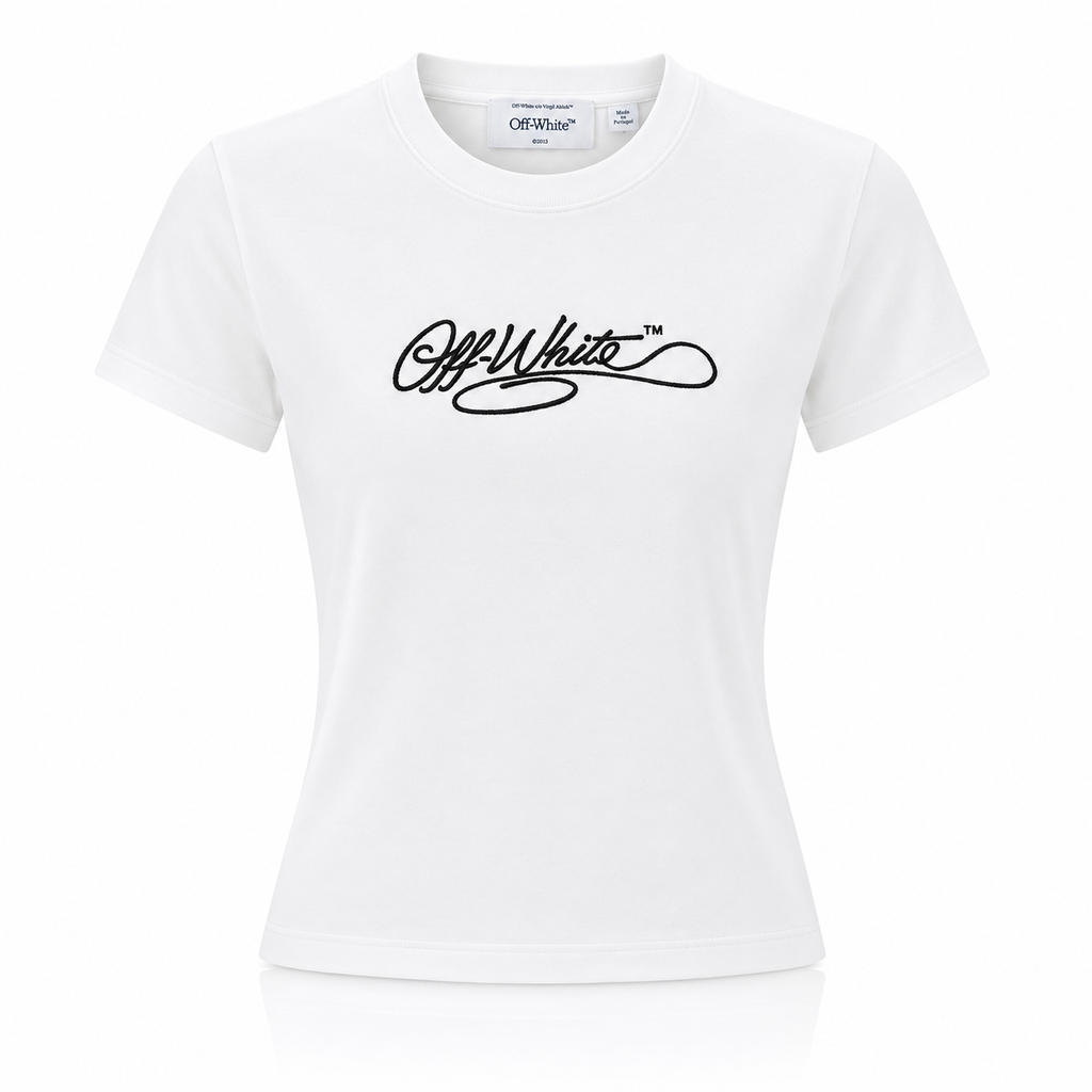 Off-White Script Logo Fitted Tee