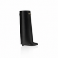 Givenchy Shark Pinch Leather Knee High Boots