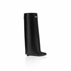 Givenchy Shark Pinch Leather Knee High Boots