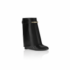 Stivaletti alla caviglia Givenchy neri in pelle di vitello Bos Taurus