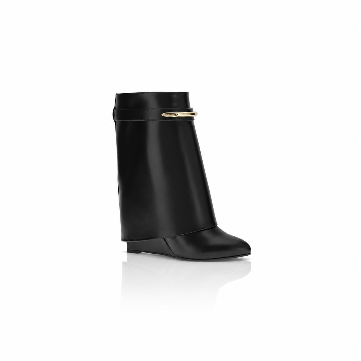 Givenchy Shark Pinch Leather Ankle Boots