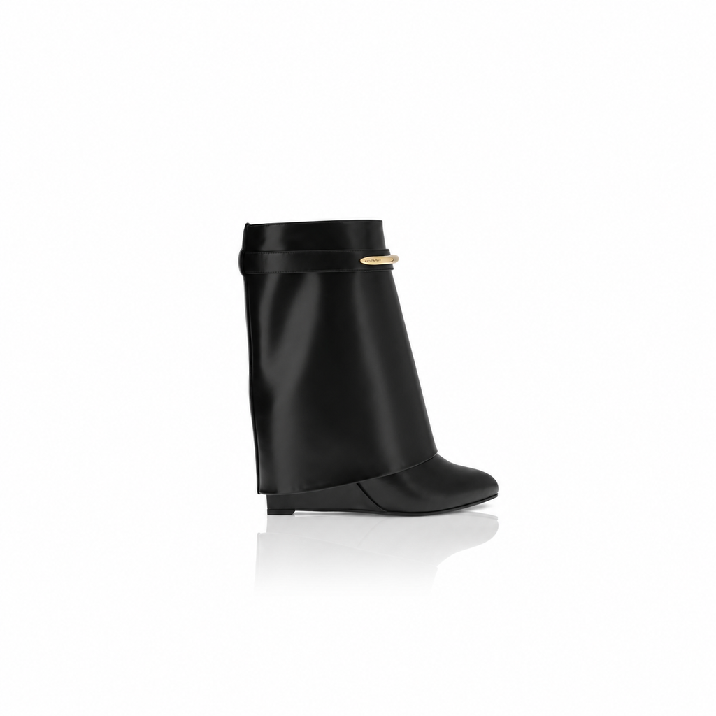 Stivaletti alla caviglia Givenchy neri in pelle di vitello Bos Taurus