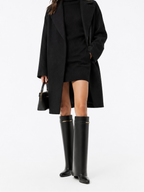 Givenchy Shark Pinch Leather Knee High Boots