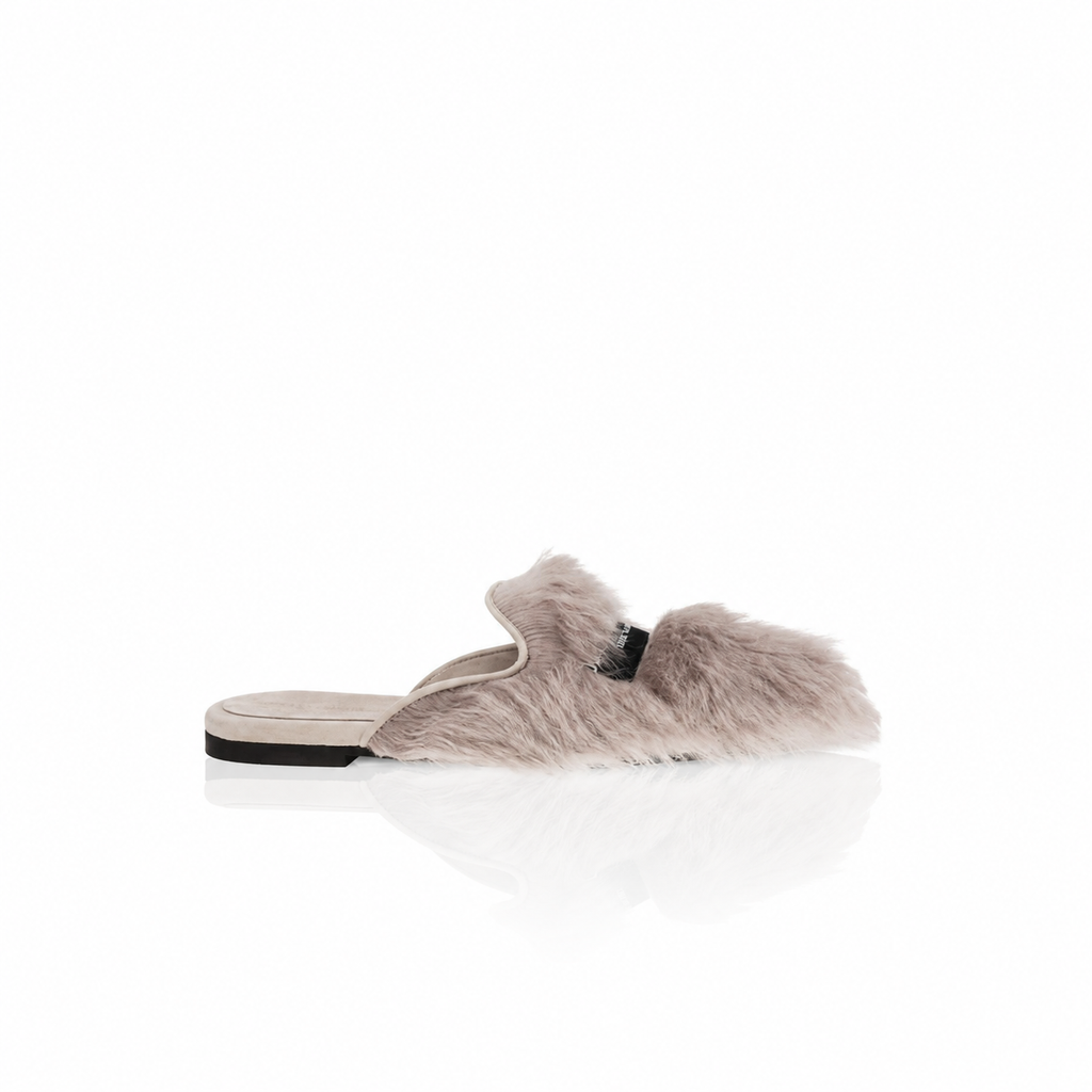 Dolce & Gabbana Shearling and Suede Slipper