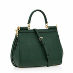 Dolce & Gabbana Medium Sicily Dauphine Leather Handbag