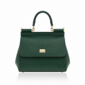 Dolce & Gabbana Medium Sicily Dauphine Leather Handbag