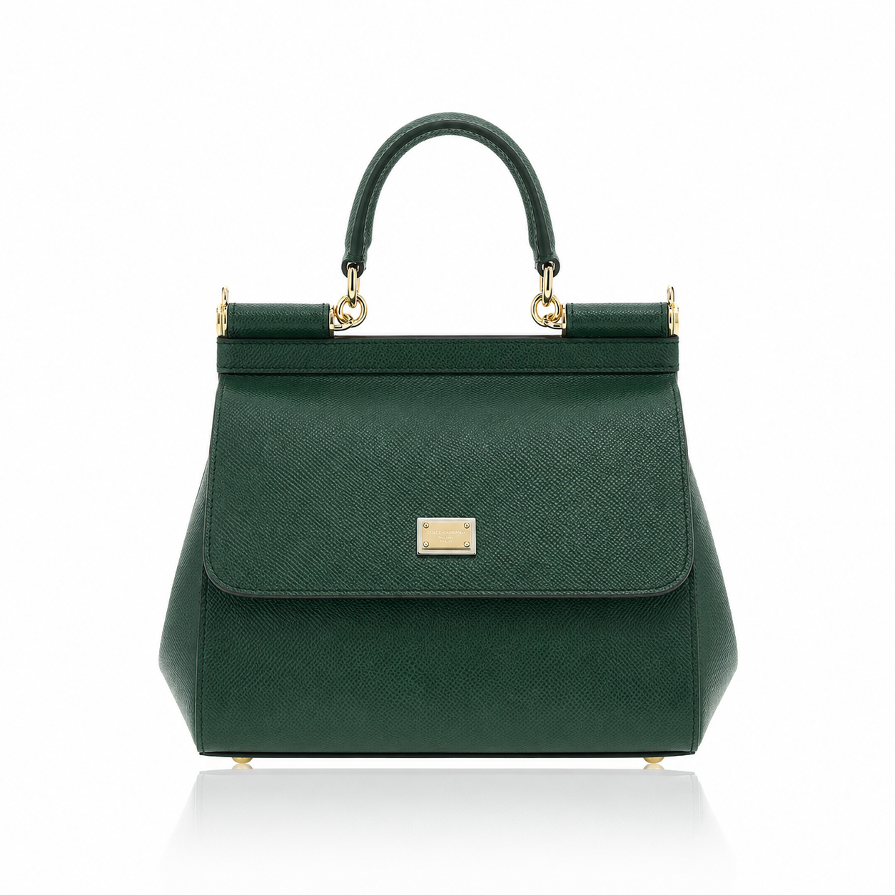 Dolce & Gabbana Medium Sicily Dauphine Leather Handbag