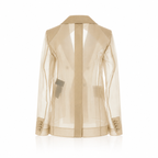 Max Mara Mxeslogan Silk Organza Blazer