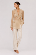 Max Mara Mxeslogan Silk Organza Blazer