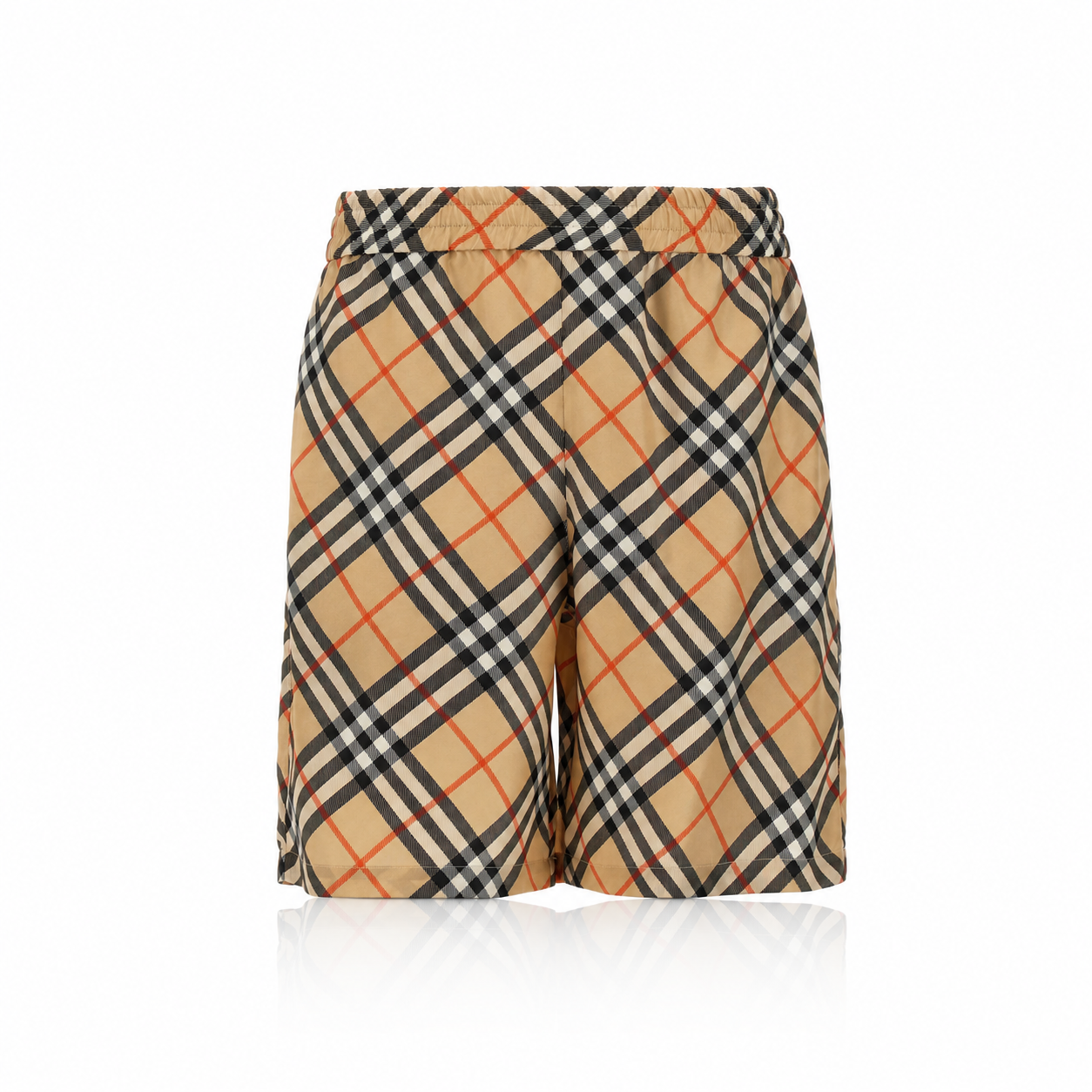 Burberry Check Silk Bermuda Shorts
