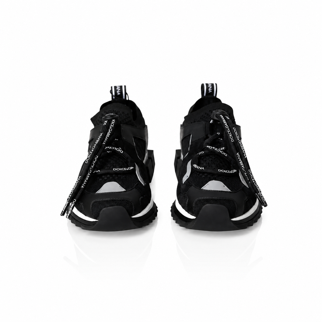 Sneakers Uomo Dolce & Gabbana Sorrento Nere Bianche con Logo