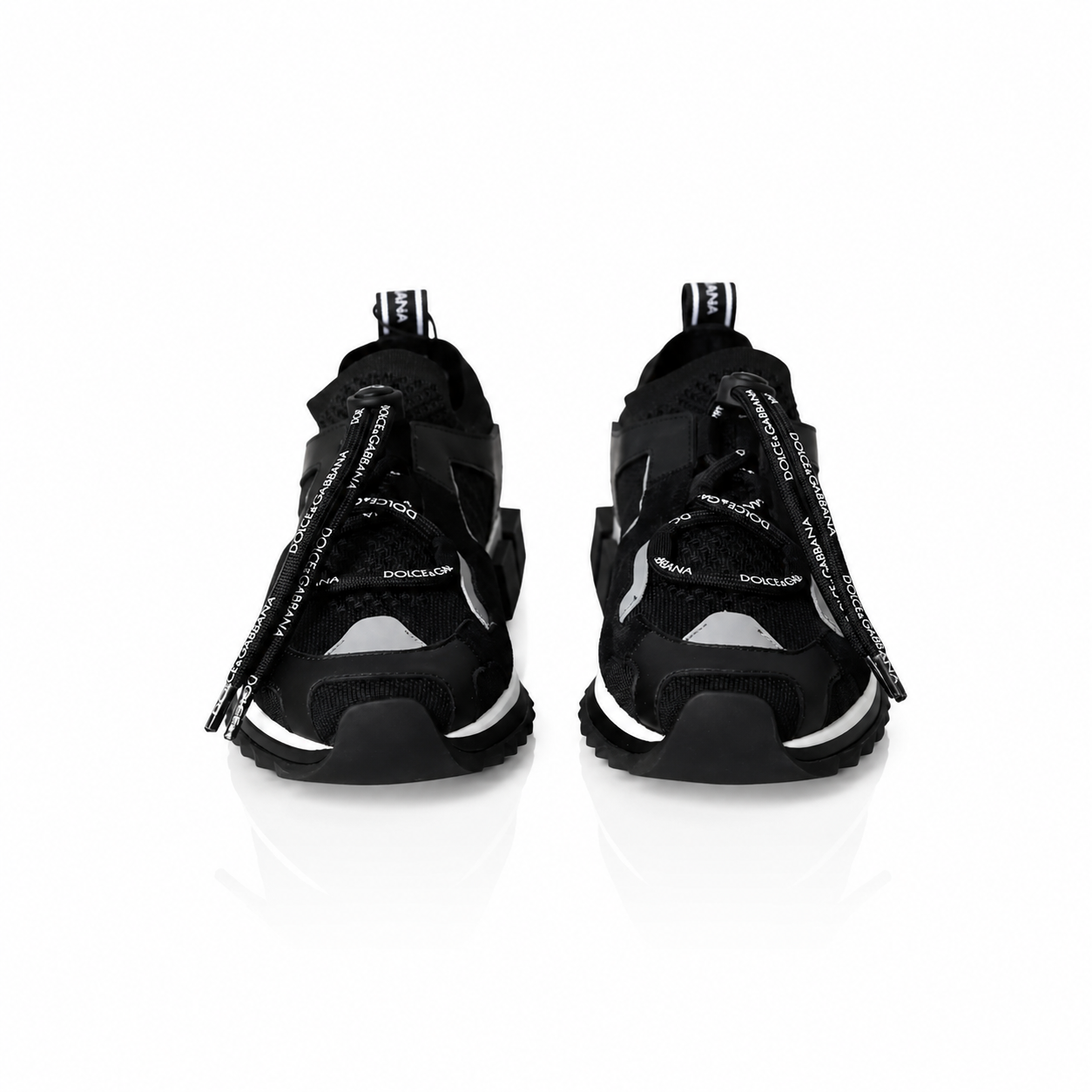 Sneakers Uomo Dolce & Gabbana Sorrento Nere Bianche con Logo