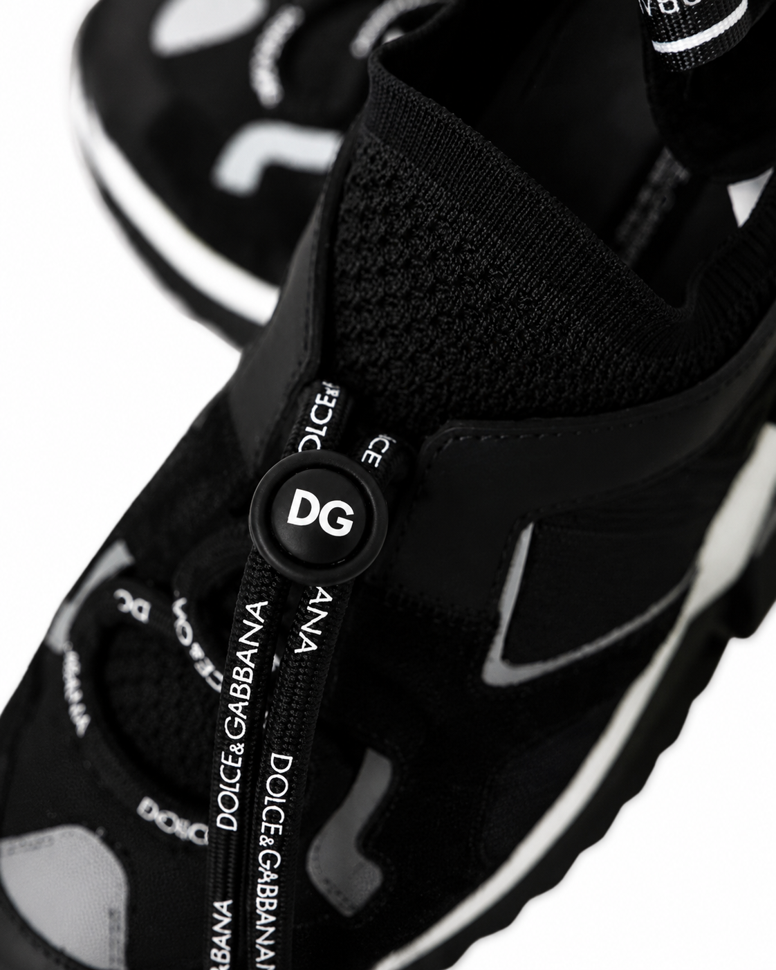 Sneakers Uomo Dolce & Gabbana Sorrento Nere Bianche con Logo