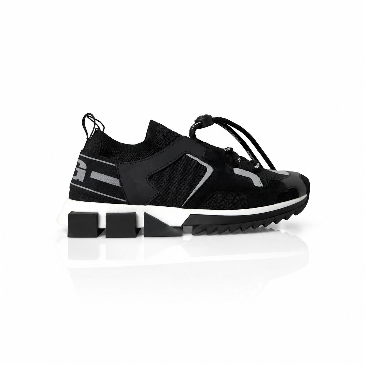 Sneakers Uomo Dolce & Gabbana Sorrento Nere Bianche con Logo