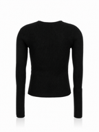 Alexander McQueen Maglia Girocollo Spalla Scoperta