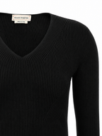 Alexander McQueen Maglia Girocollo Spalla Scoperta