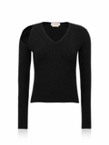 Alexander McQueen Maglia Girocollo Spalla Scoperta
