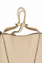 Chloé Spin Small Beige Bucket Tote Bag