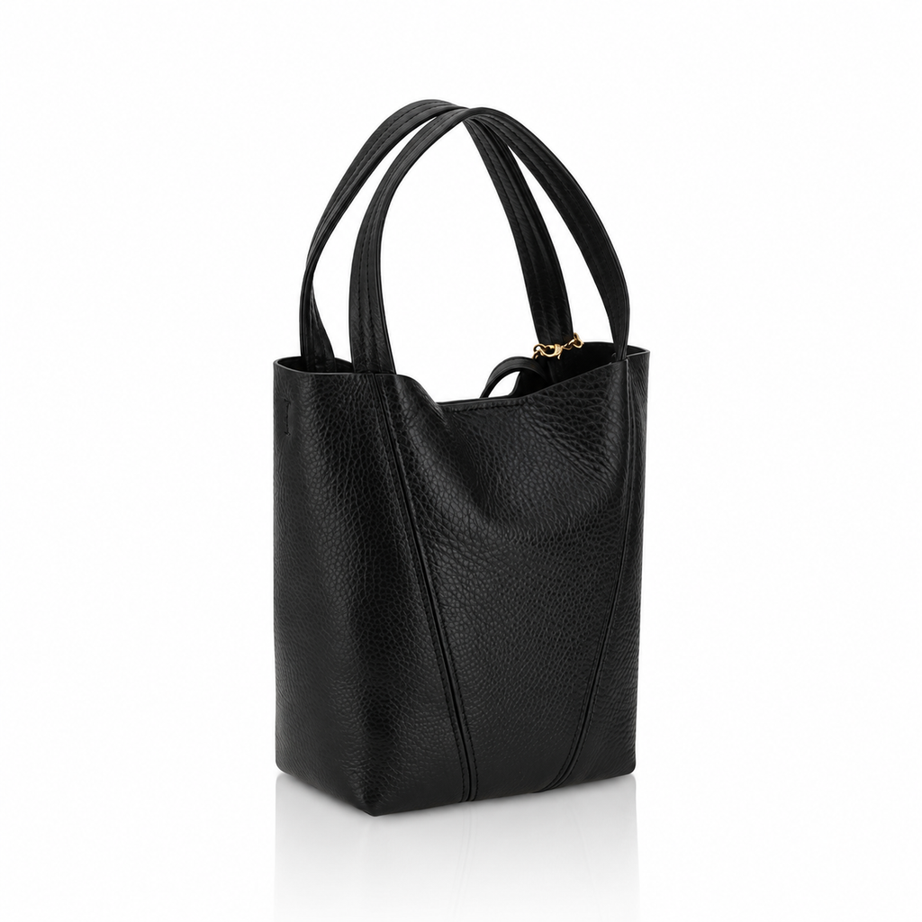 Chloé Small Spin Black Tote Bag