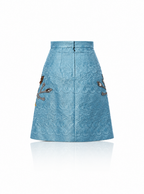 Dolce & Gabbana Squirrel Embellished Jacquard Skirt
