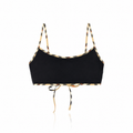 Burberry Starla Check-Trim Bikini Top