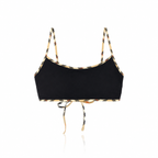 Burberry Starla Check-Trim Bikini Top