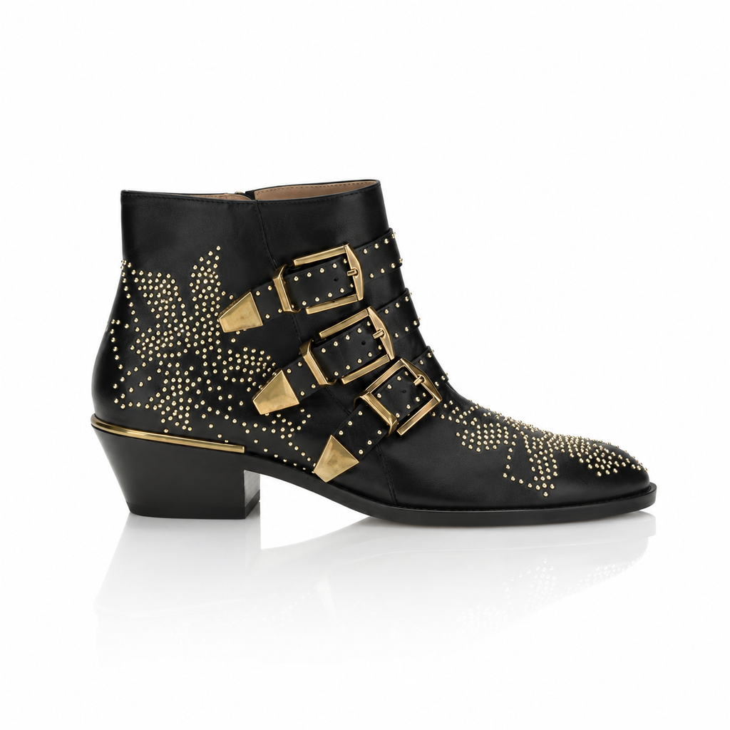 Chloé Susanna Studded Leather Ankle Boots
