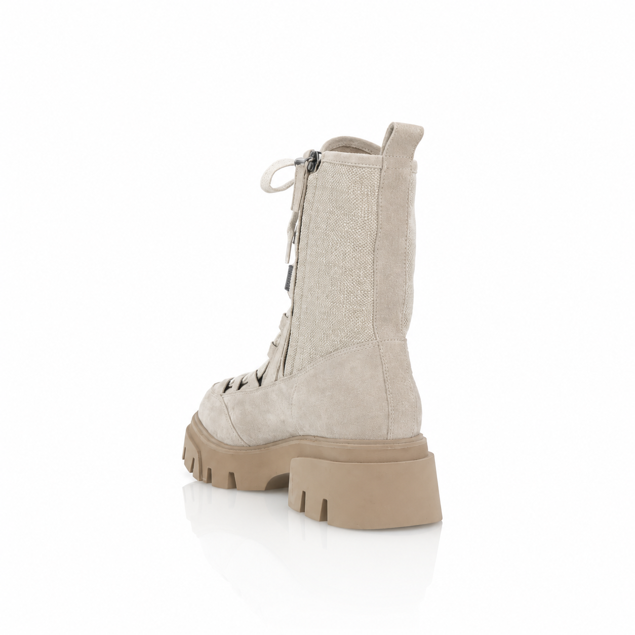 Brunello Cucinelli Suede and Canvas Boots
