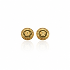 Versace Tribute Medusa Gold Stud Earrings