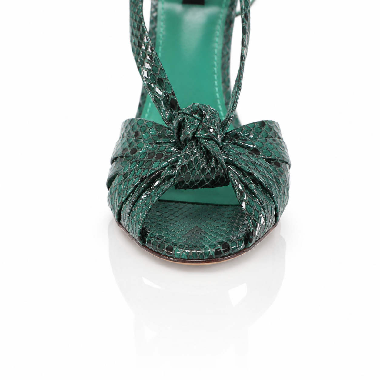 Dolce & Gabbana Keira Tropical Snake Strap Sandal