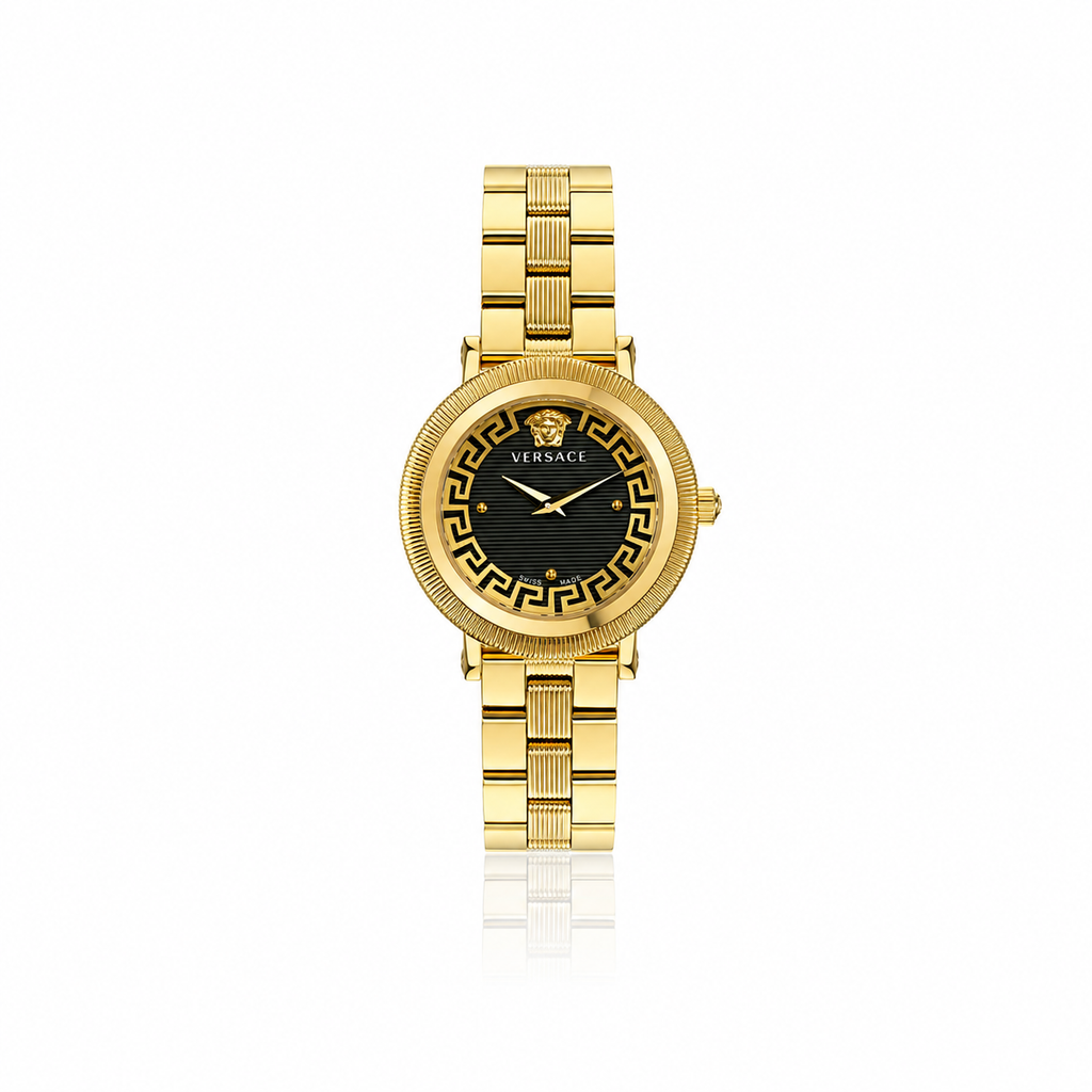 Versace Greca Flourish Gold Ladies Watch (VE7F00623)