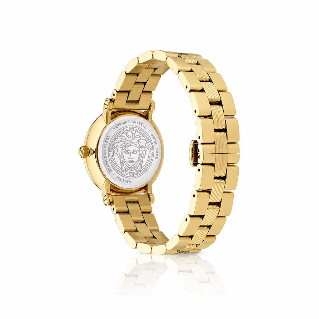 Versace Greca Flourish Gold Ladies Watch (VE7F00623)