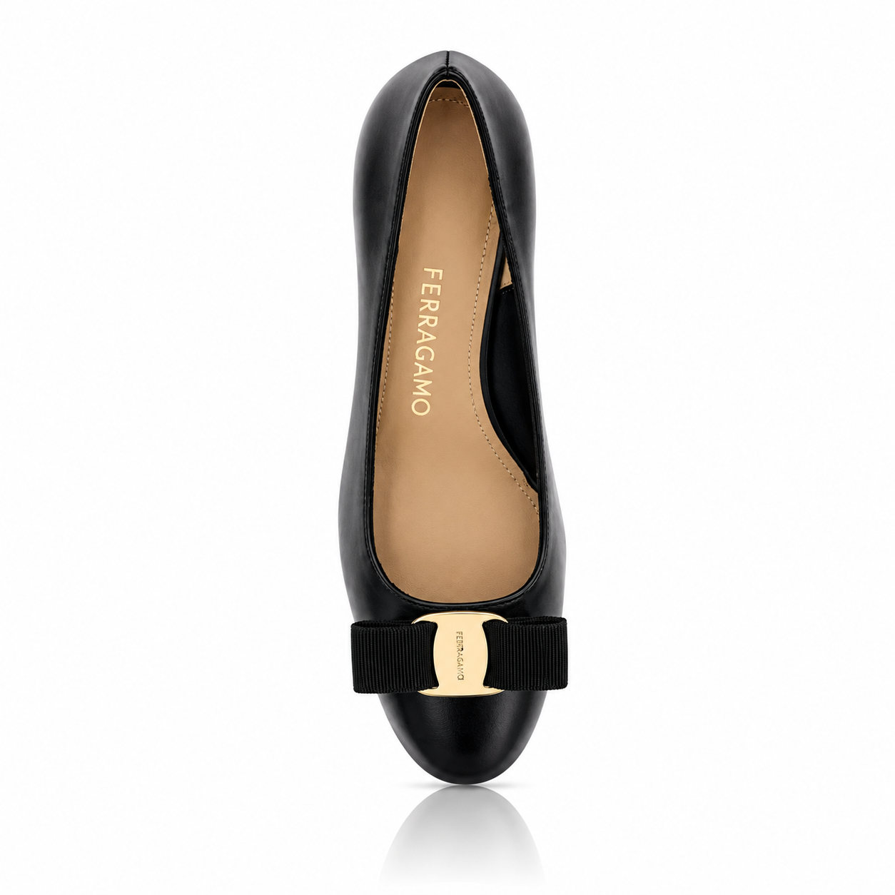 Ferragamo Vara Bow Block Heel Pumps