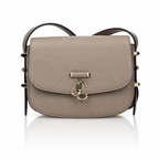 Jimmy Choo Varenne Taupe Leather Crossbody Bag