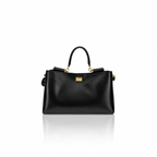 Dolce & Gabbana Vittoria Black Leather Handbag