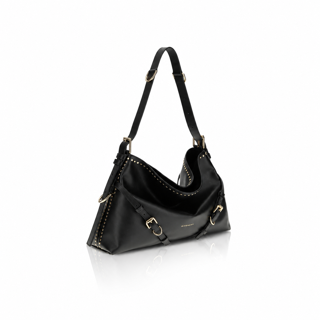 Givenchy Voyou Black Leather Shoulder Bag