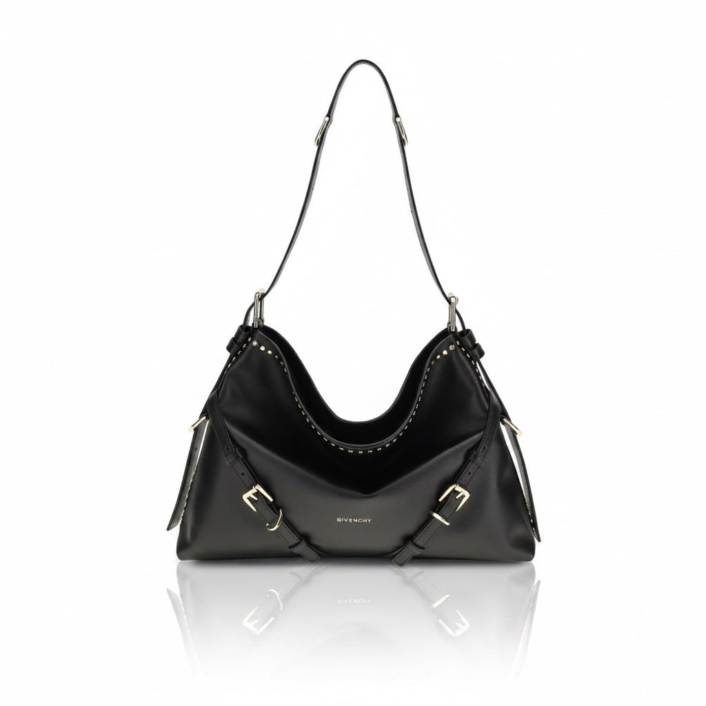 Givenchy Voyou Black Leather Shoulder Bag