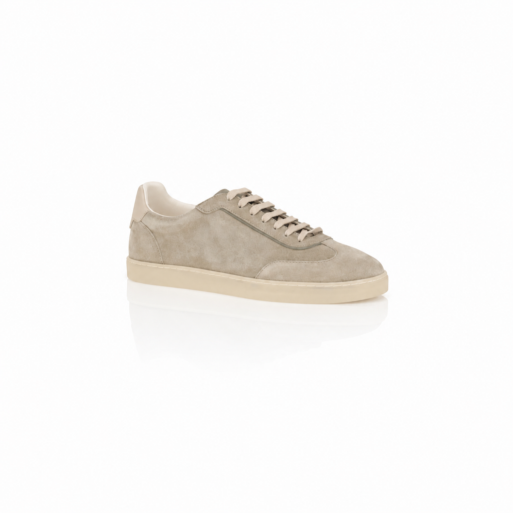 Brunello Cucinelli Washed Suede Court Sneaker
