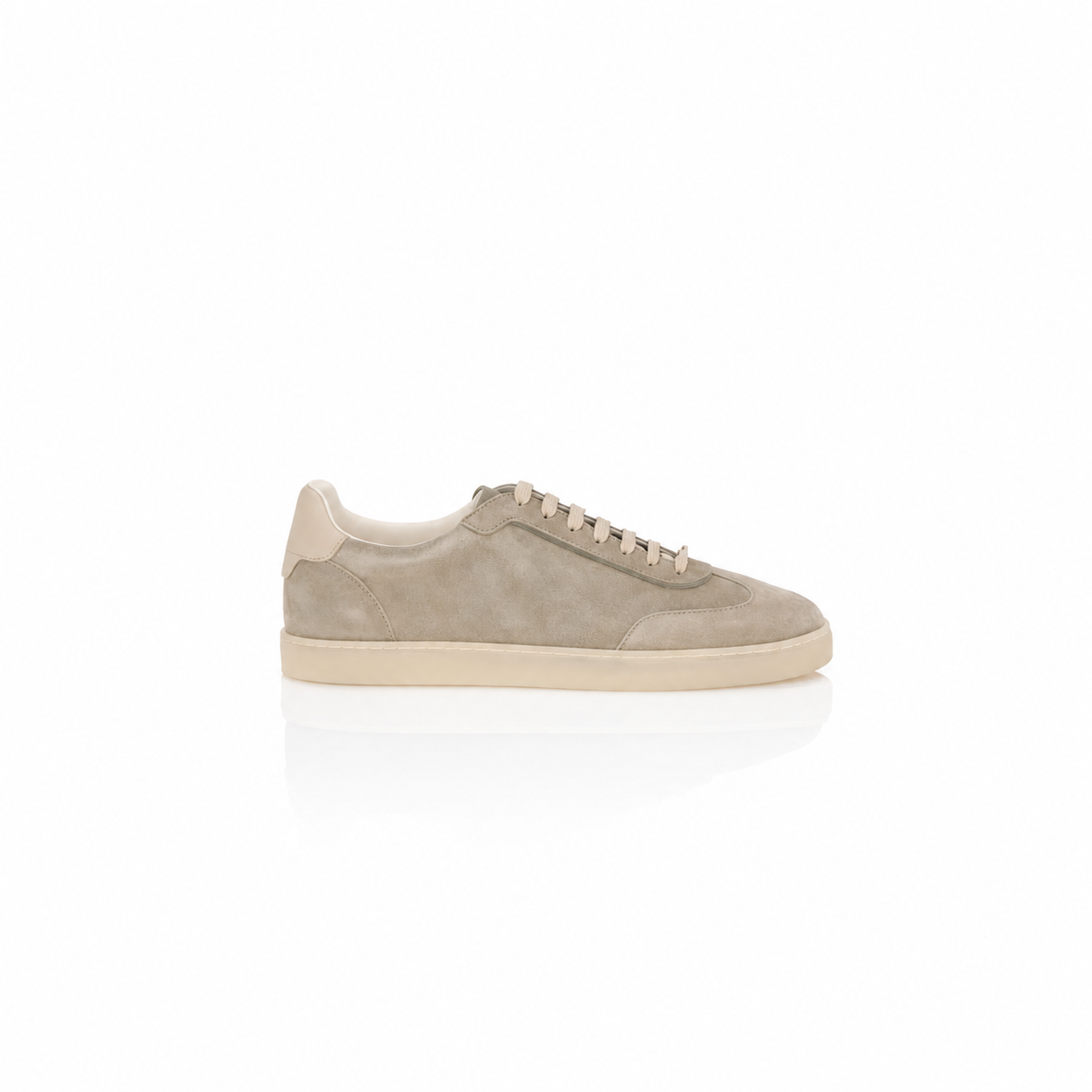 Brunello Cucinelli Washed Suede Court Sneaker
