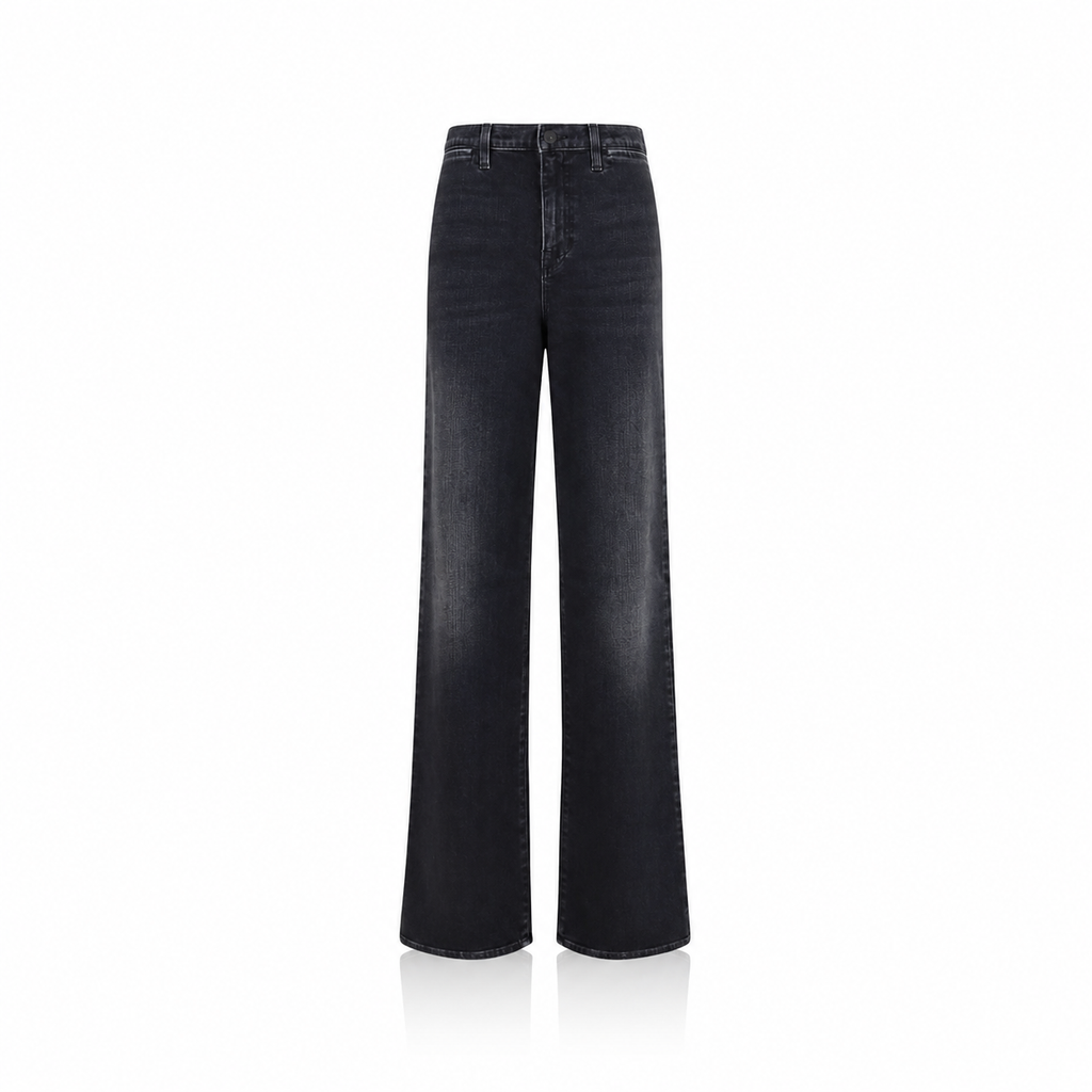 Gucci Web-Stripe Faded Black Denim Jeans